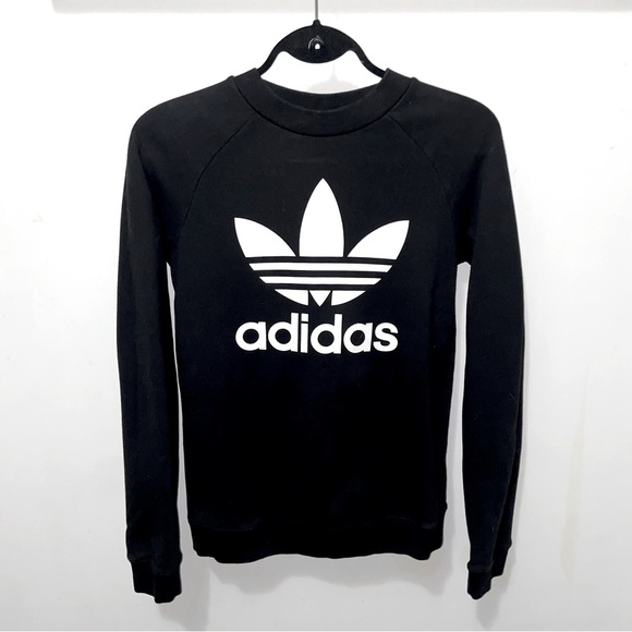 adidas Originals - Classic Trefoil Crewneck (Black) - Picture 2 of 7